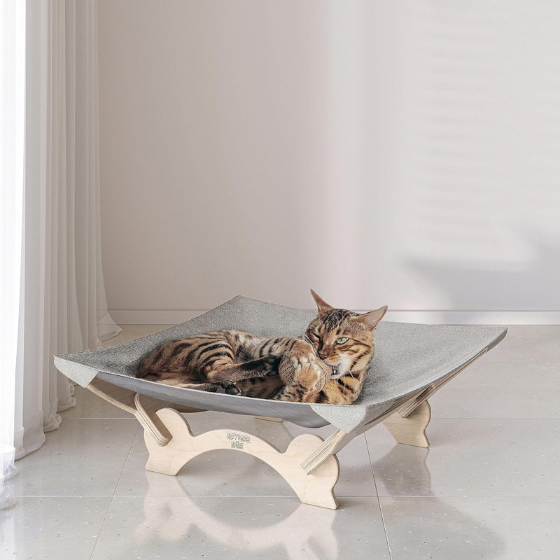 Archie Oscar Large Cat Bed Hammock Cat Cradle Cat Accessories 22 X 22 Inch Elevated Pet Bed For Window Perch For Large Cats Or Kitty Easy Assembly Cat Furniture Gift Wayfair Canada